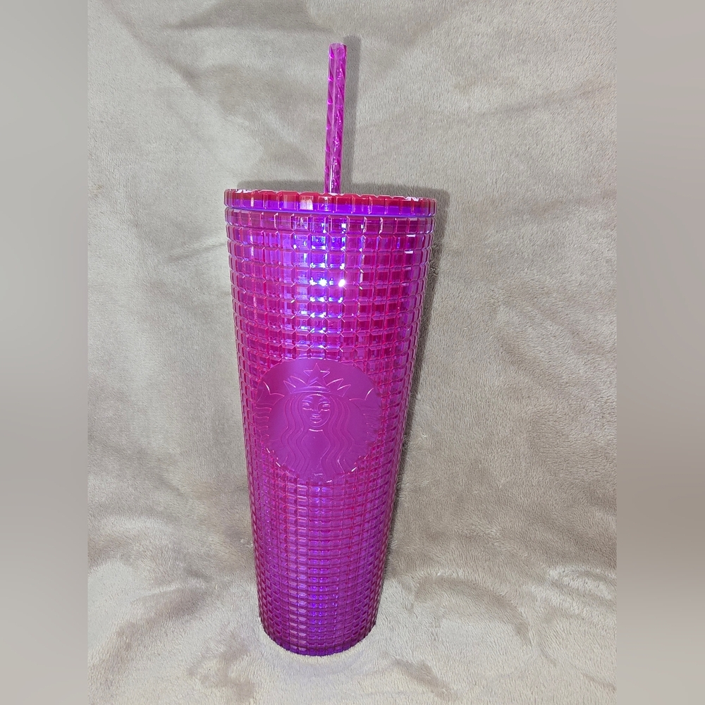 Starbucks Pink Tumbler with Straw